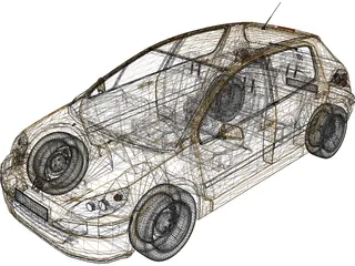 Peugeot 307 3D Model preview
