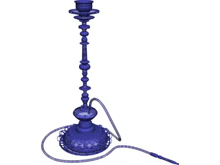 Hookah 3D Model preview