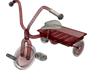 Tricycle Child 3D Model preview