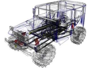 Toyota FJ40 Offroader (1980) 3D Model preview