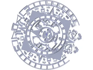 Mayan Calendar 3D Model preview
