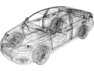 Chevrolet Aveo LT (2012) 3D Model preview