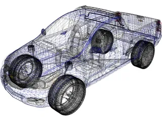 Chevrolet Montana 3D Model preview