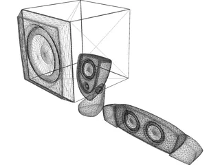 Speakers 3D Model preview