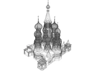 Red Square 3D Model preview