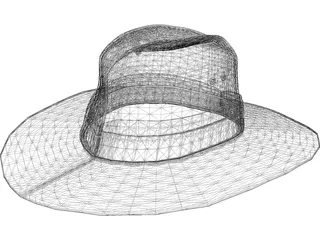 Aussie Hat 3D Model preview
