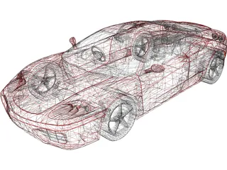 Ferrari 360 Modena 3D Model preview