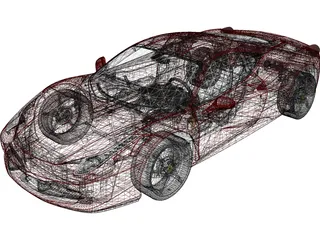 Ferrari 458 Italia 3D Model preview