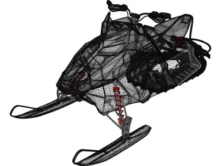 Snowmobile 3D Model preview