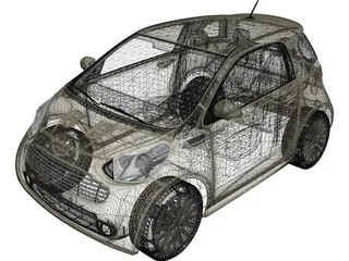 Aston Martin Cygnet (2011) 3D Model preview