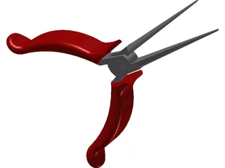 Craftsman Needle Nose Pliers 3D Model preview