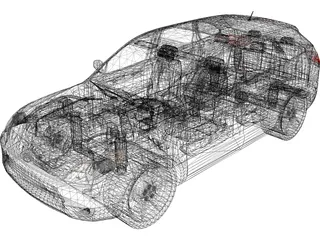 Hyundai Veracruz (2008) 3D Model preview