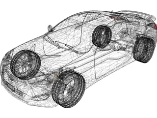Hyundai Genesis Coupe (2013) 3D Model preview
