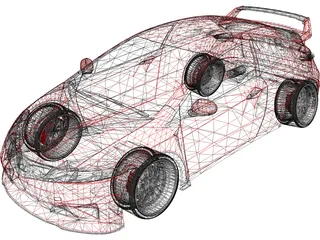 Honda Civic [Tuned] 3D Model preview