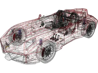 SVS Spada Codatronca Monza Racing 3D Model preview