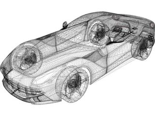 Ferrari F12 Berlinetta 3D Model preview