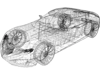 Saab Aero X Concept 3D Model preview