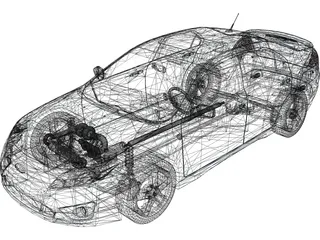 Ford Fusion Sport 3D Model preview