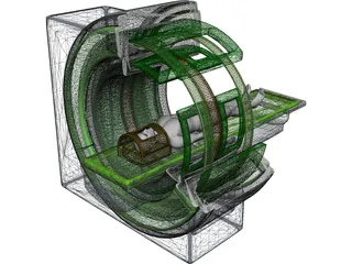 Magnetic Resonance Tomograph 3D Model preview