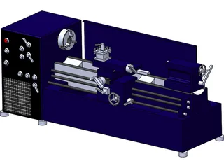 Lathe 3D Model preview
