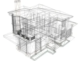 Villa 3D Model preview