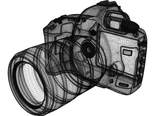 Canon EOS Photo Camera 3D Model preview