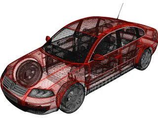 Volkswagen Passat 3D Model preview