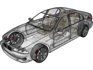 BMW M5 3D Model preview
