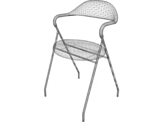 Single Chair 3D Model preview