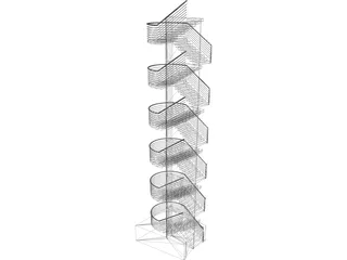 Stairs 3D Model preview