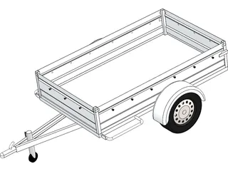 Trailer 3D Model preview