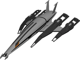 SR-2 Normandy 3D Model preview