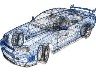 Nissan Skyline GT-R 3D Model preview