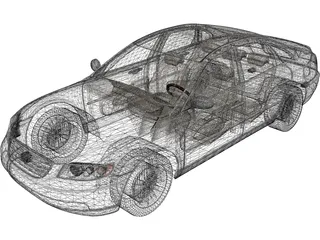 Hyundai Azera (2009) 3D Model preview