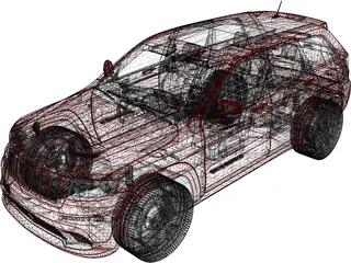 Jeep Grand Cherokee SRT8 (2012) 3D Model preview