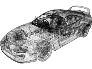 Toyota Supra RZ (1998) 3D Model preview