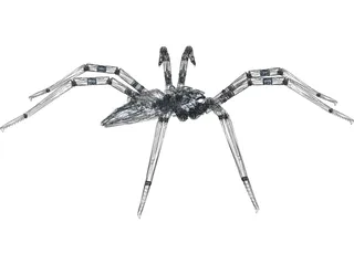 Mechnical Spider 3D Model preview