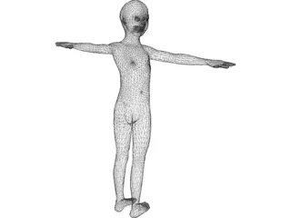 Girl 3D Model preview