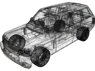 Range Rover Sport (2012) 3D Model preview