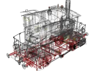 Train 3D Model preview