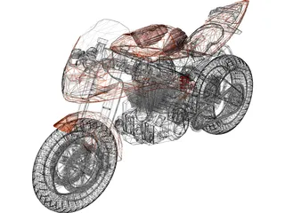 Honda CB150R 3D Model preview