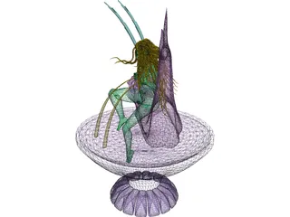 Medusa Fountain 3D Model preview
