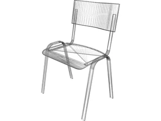Classroom Chair 3D Model preview