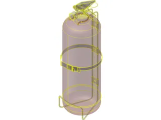 Fire Extinguisher 3D Model preview