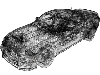 Ford Mustang Shelby GT500 (2013) 3D Model preview