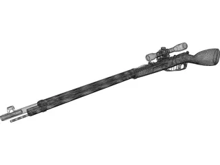 Mosin-Nagant 3D Model preview