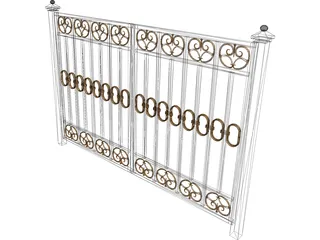 Fence 3D Model preview