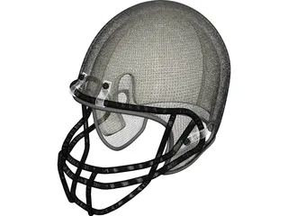 Football Helmet 3D Model preview