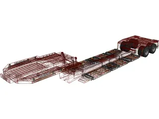 Goldhofer Trailer 3D Model preview