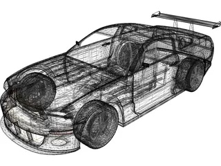 Ford Mustang GTR 3D Model preview